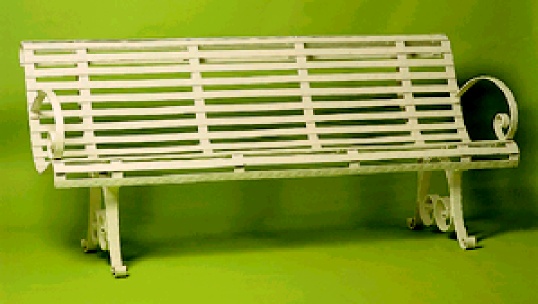 Panchina modello liberty martellato