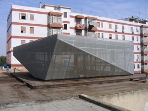 Struttura metallica per alloggio su terrazzo - Via Lunigiana, Cagliari