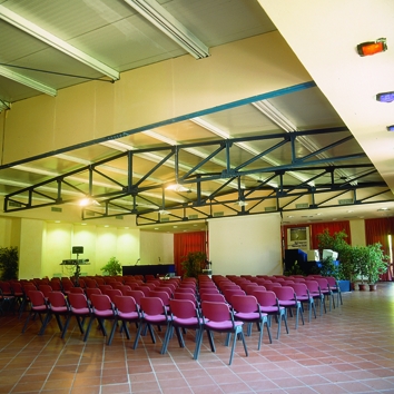Struttura portante interno sala congressi