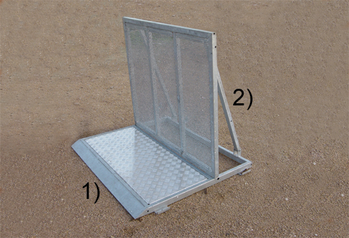 Transenna antipanico per manifestazioni